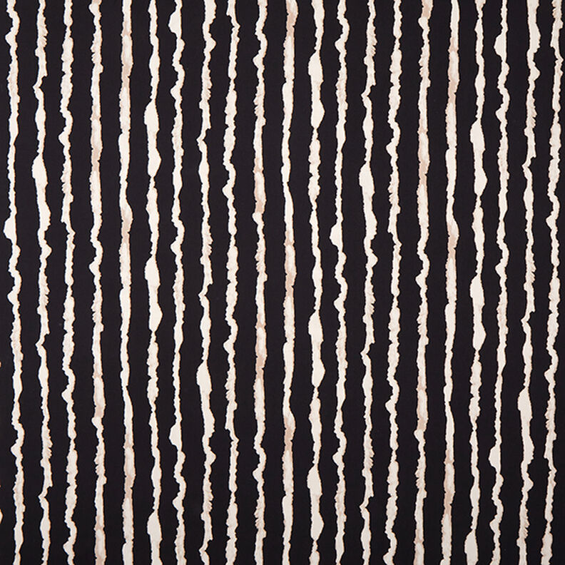 viskosstretch abstrakta ränder – svart/natur,  image number 1