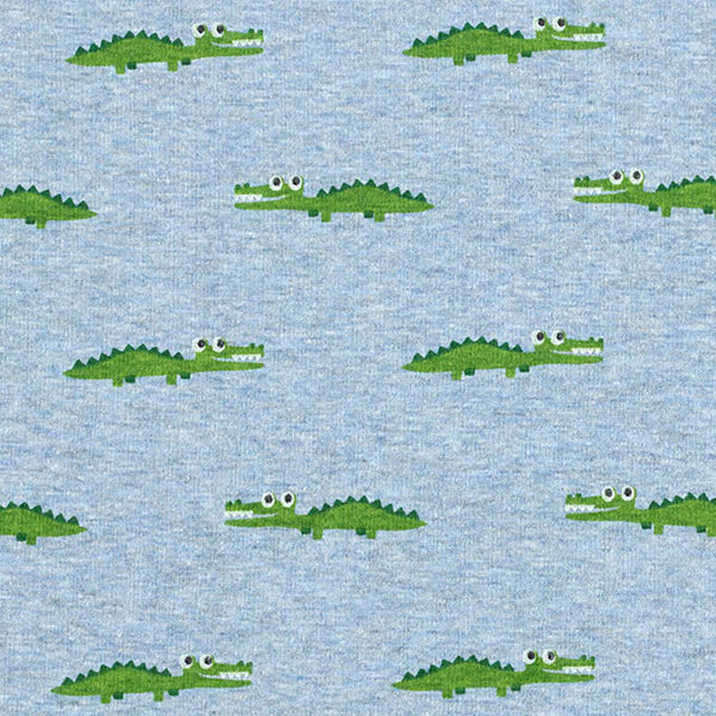 Alpfleece fräck krokodil Melange – ljus jeansblå,  image number 1