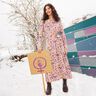 Viskosjersey Blommor och ornament | Katia Fabrics – kräm/lavender,  thumbnail number 5