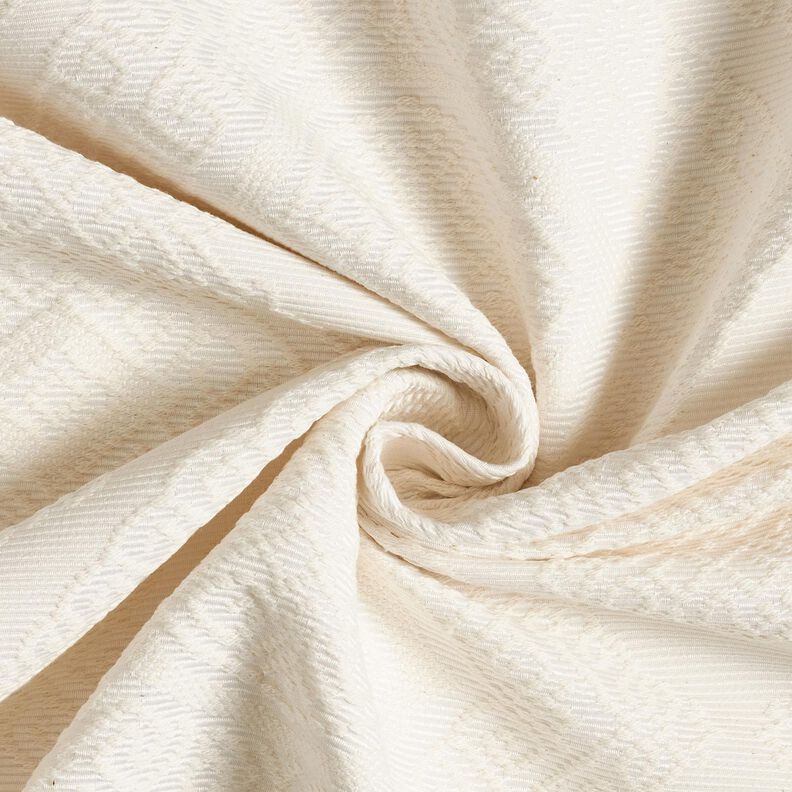 Dekorationstyg Jacquard dekorativa romber 275 cm – yllevit, image number 3