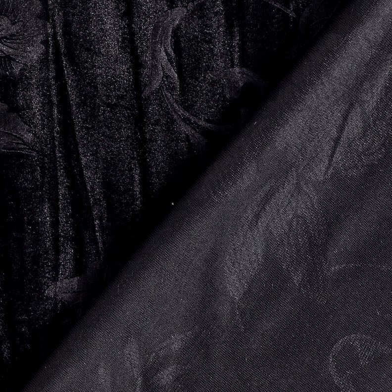 krossad sammet krysantemum – svart,  image number 4