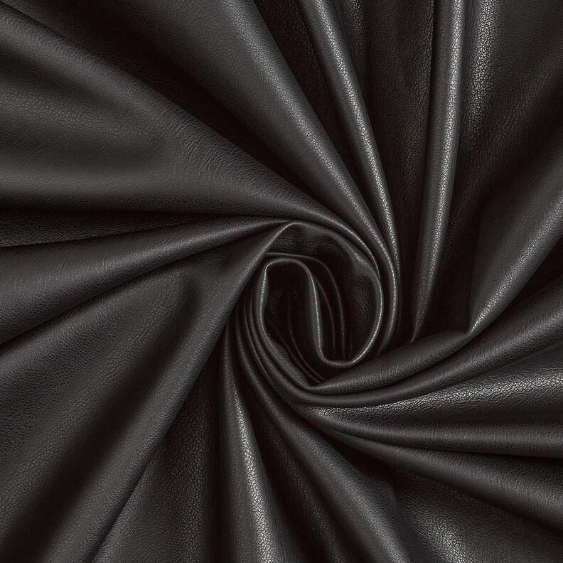 Konstläder med velourbaksida  – svart,  image number 1