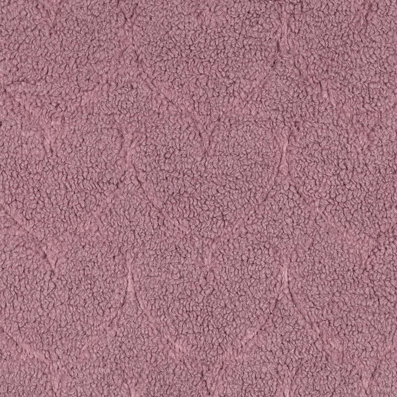 Fuskpäls hjärtmönster | Poppy Fabrics – mörk gammelrosa,  image number 1
