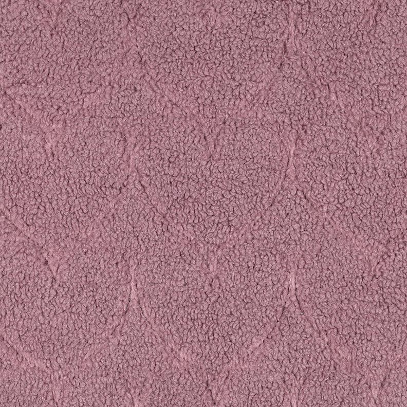 Fuskpäls hjärtmönster | Poppy Fabrics – mörk gammelrosa, image number 1