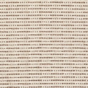 Dekorationstyg Jacquard rustika ränder – mellanbrun/natur, 