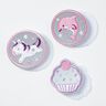 Reflektorplåster med kardborreband, 3-pack – rosa/vit,  thumbnail number 3