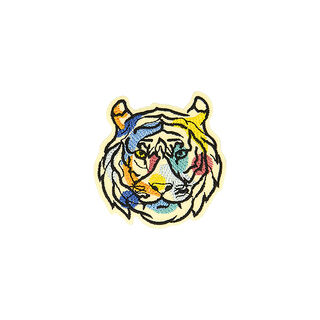 Applikation Tiger  – färgmix, 