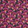 Dekorationstyg Canvas blomsolfjäder – svart/pink,  thumbnail number 1