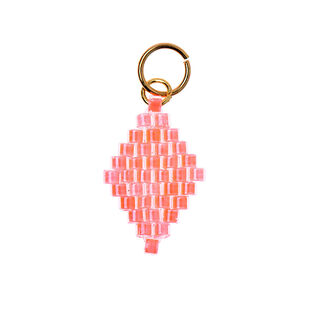 Hängsmycke Brick Stitch Romb [10 mm  x 15 mm] | Rico Design – brandgul, 
