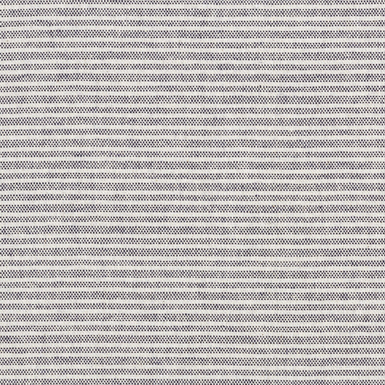 Dekorationstyg Halvpanama diskreta ränder – natur/nattblå,  image number 1