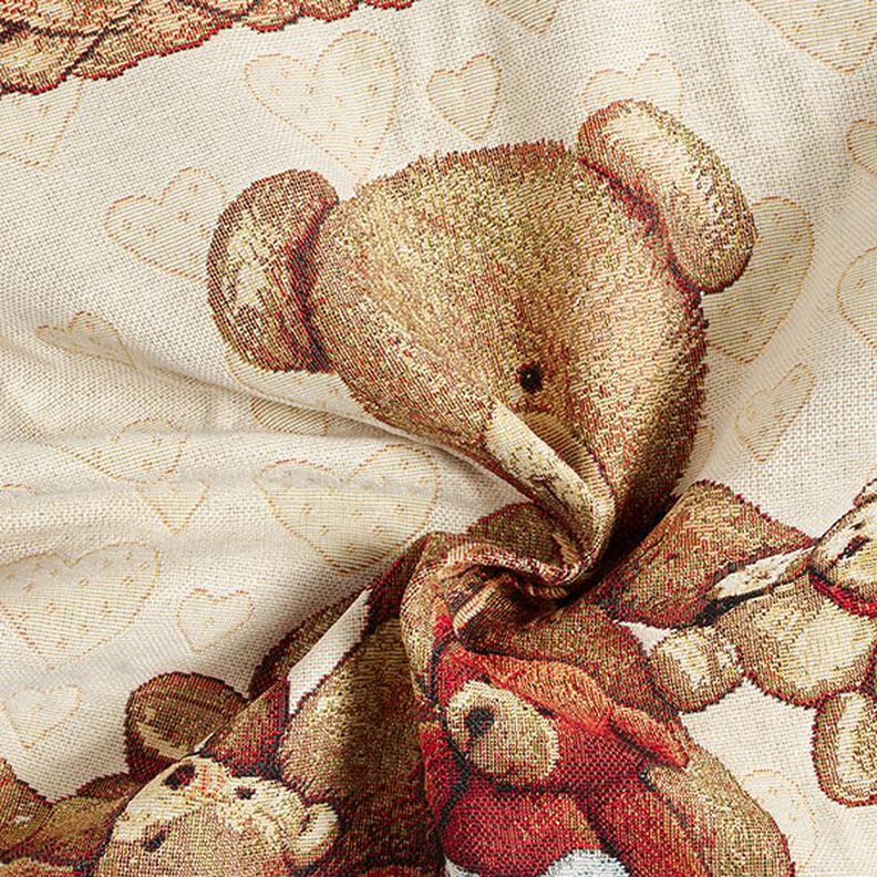 Dekorationstyg Gobelängstycke Teddybjörnar – beige,  image number 3