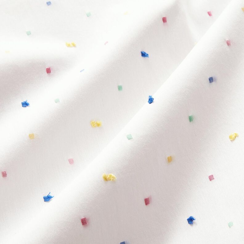 Poplin färgglatt konfetti – vit, image number 2