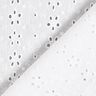 Bomullsbatist Engelskt broderi Blomrader – vit,  thumbnail number 4
