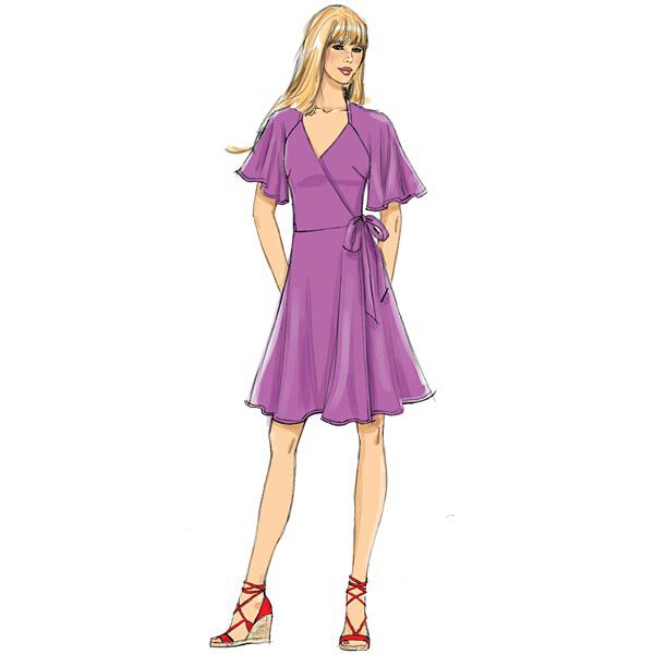 Omlottklänning, Butterick 6554 | 40 - 48, image number 5