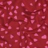 Sommarsweat hjärtan | Poppy Fabrics – mörkröd/pink,  thumbnail number 2