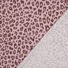 Viskos-linne-mix leo-tryck | Poppy Fabrics – ljus gammalrosa/aubergine,  thumbnail number 4