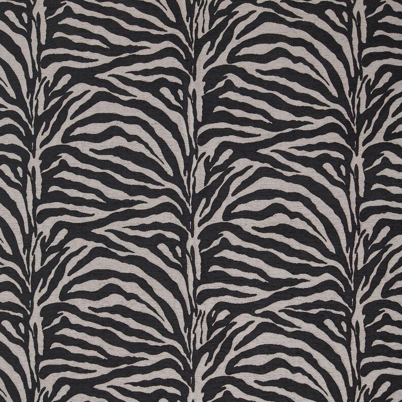 Stoppningstyg Jacquard zebra – svart/grå, image number 1