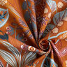 Dekorationstyg Halvpanama Paisley-blad – karamell,  thumbnail number 3