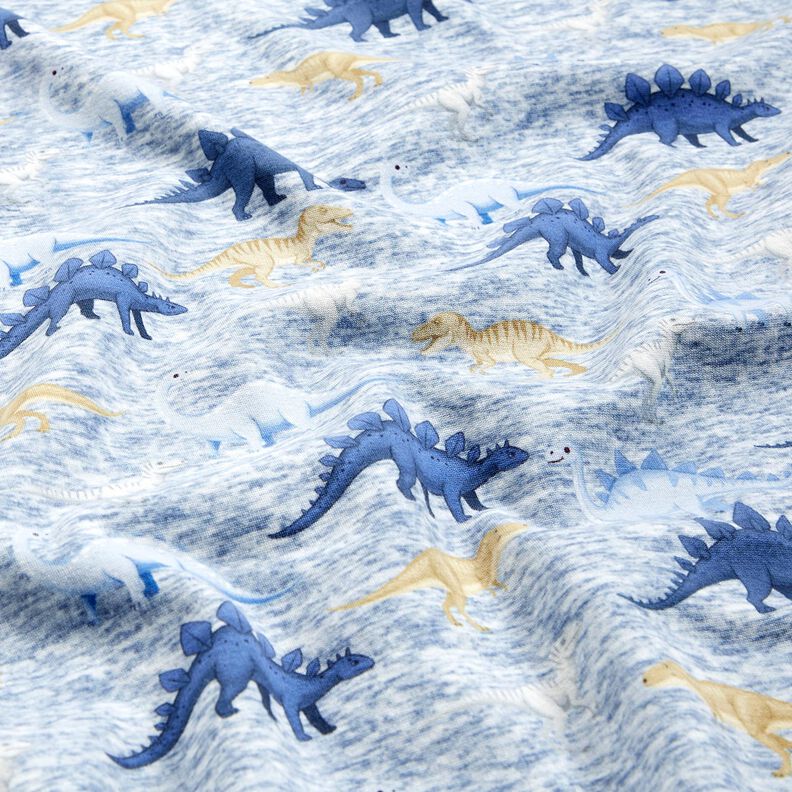 Alpfleece dinosaurier – natur/jeansblå,  image number 2