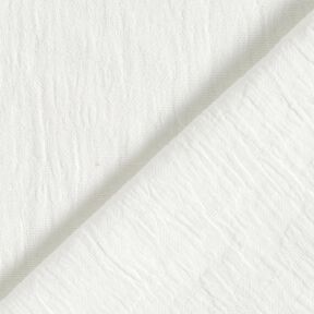 Muslin/Dubbel-krinkelväv Jacquard blommor – yllevit, 