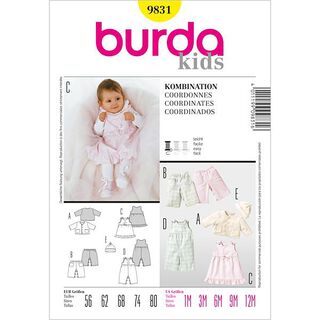 Jacka / Byxor / Klänning / Mössa, Burda 9831, 