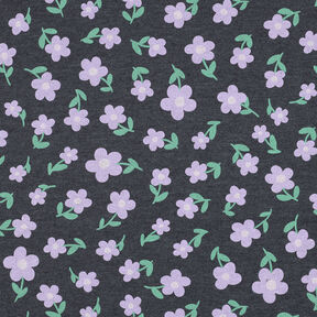 Sweatshirt Blommor | by Poppy – antracit/fläder, 