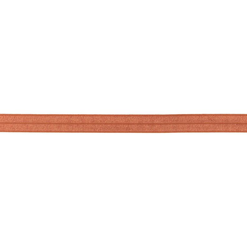 Elastistiskt infattningsband  blank [15 mm] – terracotta,  image number 1