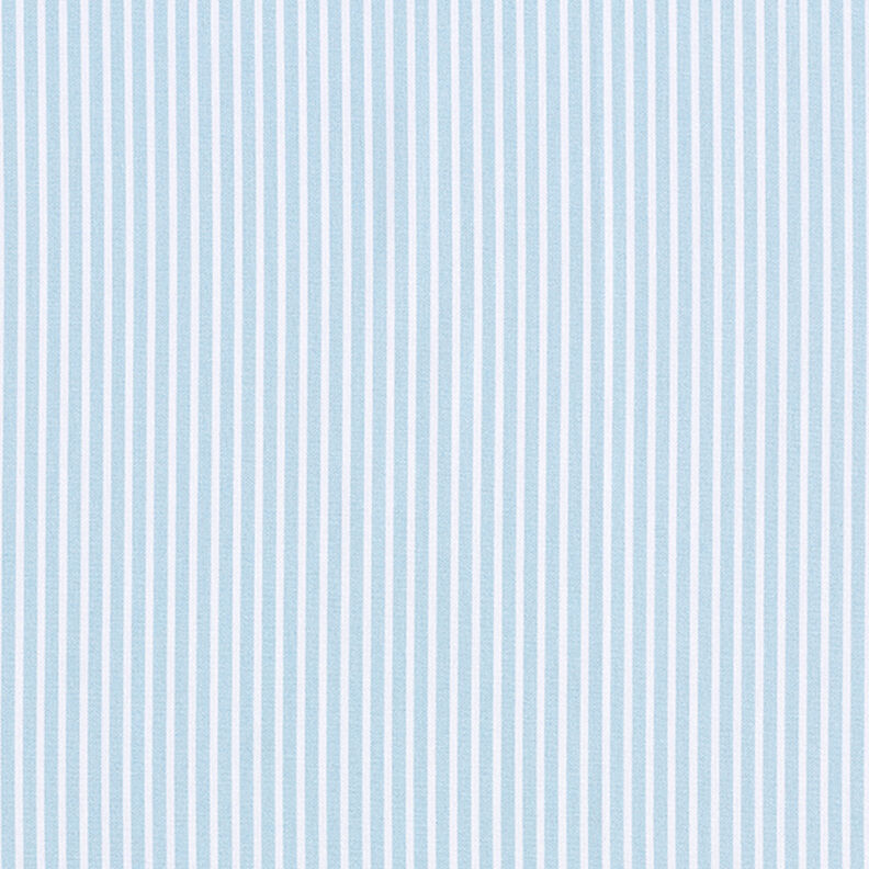 Bomullspoplin Ränder – ljusblått/vit,  image number 1