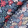 Bomullstyg Kretong blandade blommor – nattblå,  thumbnail number 4