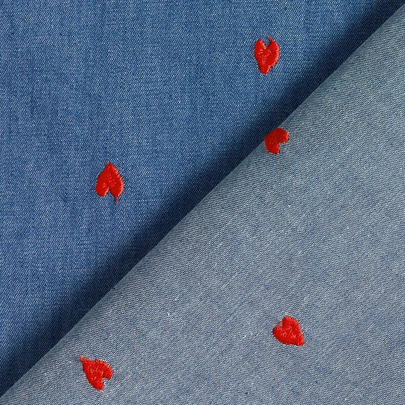 Chambray  – jeansblå/eldröd,  image number 4