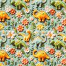 Bomullspoplin Lerdinosaurier Digitaltryck – vass,  thumbnail number 1