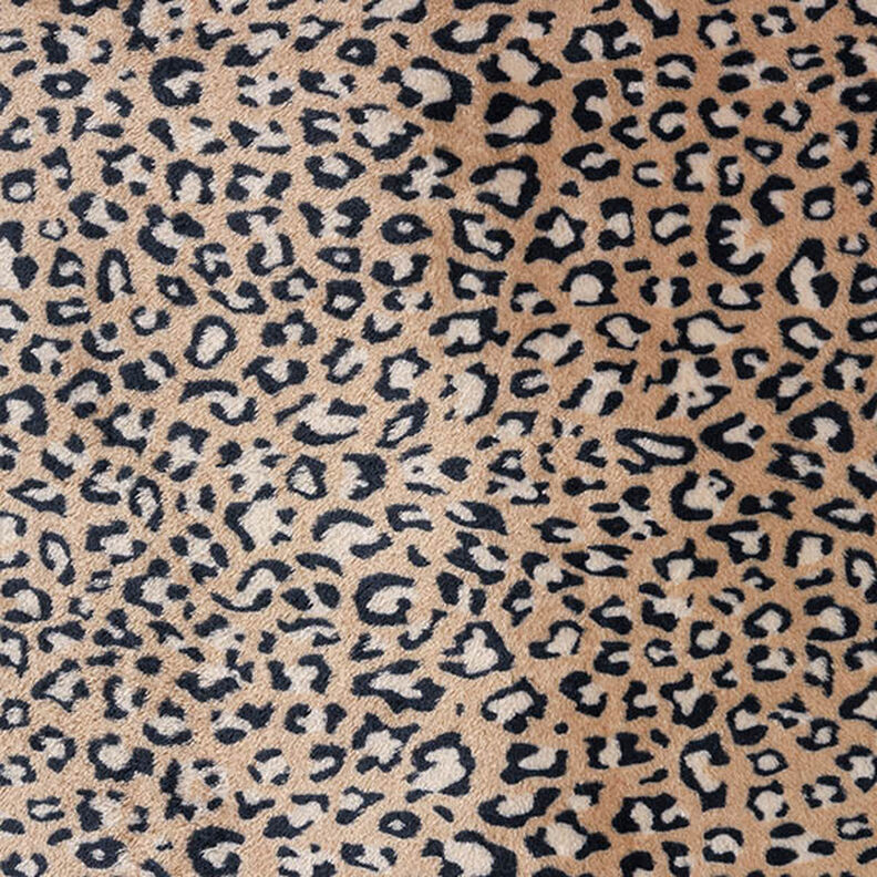 Mysfleece leopardmönster – mellanbrunt,  image number 1