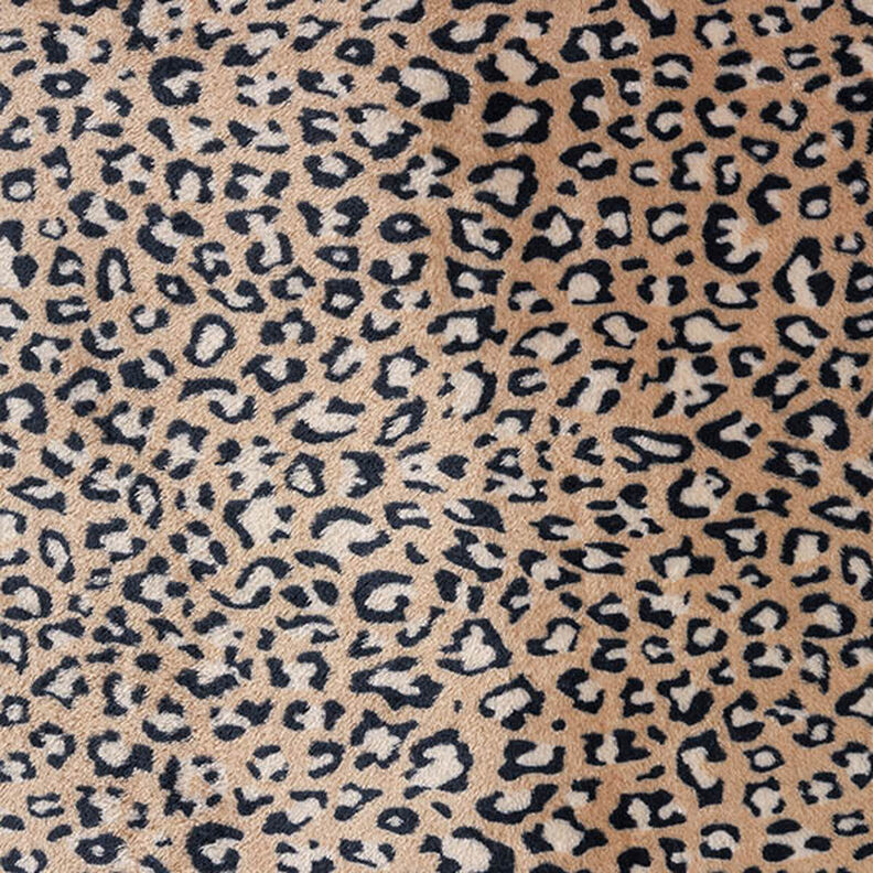 Mysfleece leopardmönster – mellanbrunt, image number 1