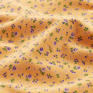 Bomullsjersey Millefleur – solgult, 