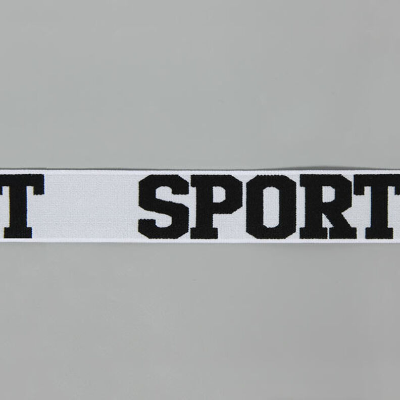Gummiband Sport – ljusgrå/svart,  image number 1