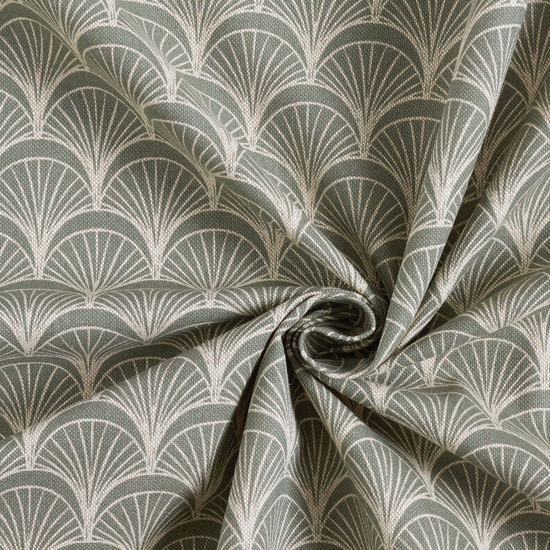 Dekorationstyg Halvpanama Eleganta rosettsolfjädrar – natur/vass,  image number 3