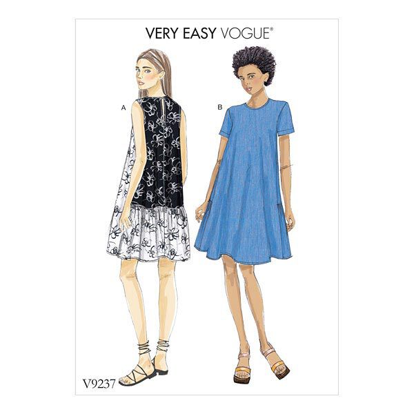 A-linjeformad klänning, Vogue 9237 | L - XXL,  image number 1