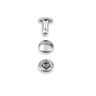 hålnitar 3–4 mm spännområde [25 stycken | Ø 7,5 mm] | Prym – silver metallic,  thumbnail number 2