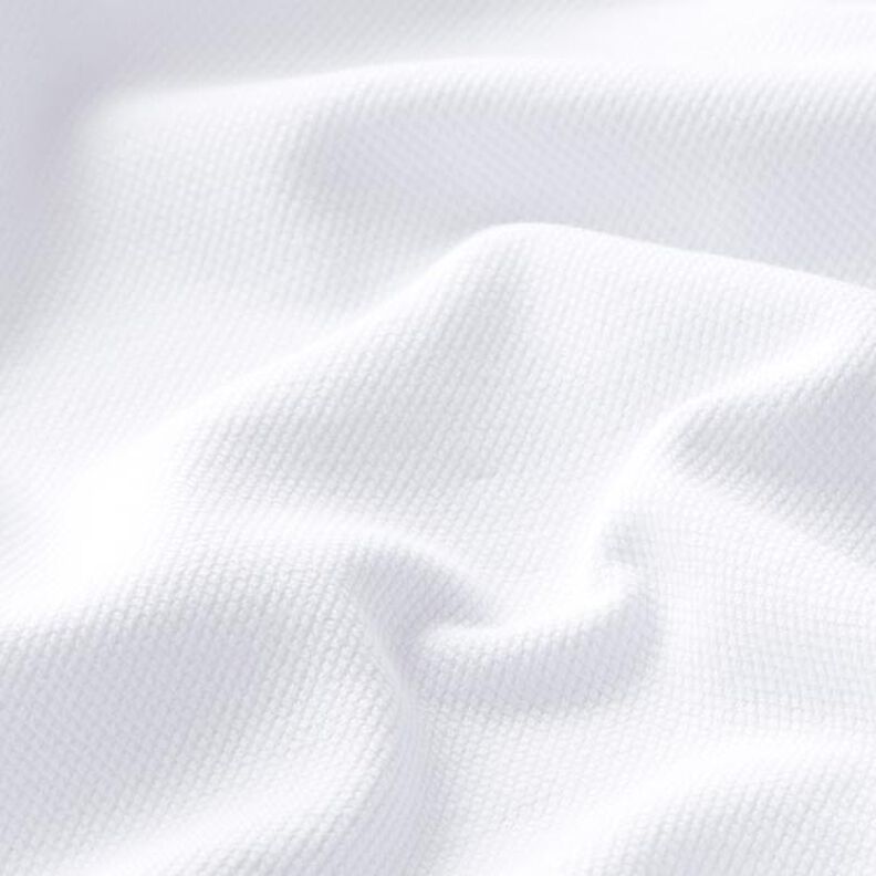 Bomullsjersey Piqué fin – vit,  image number 2