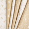 Dekorationstyg Jacquard Lurex Hav av stjärnor – ljusbeige/guld,  thumbnail number 5