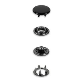 Tryckknappar jersey [12 mm] | Prym – svart, 