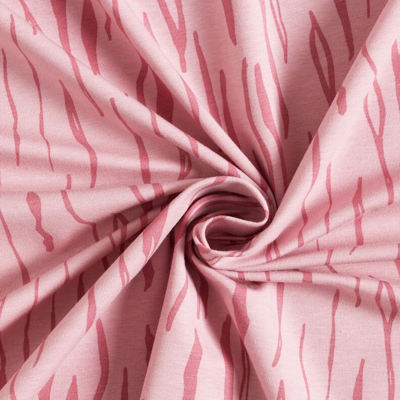 bomullsjersey zebra – ljus gammelrosa, image number 3