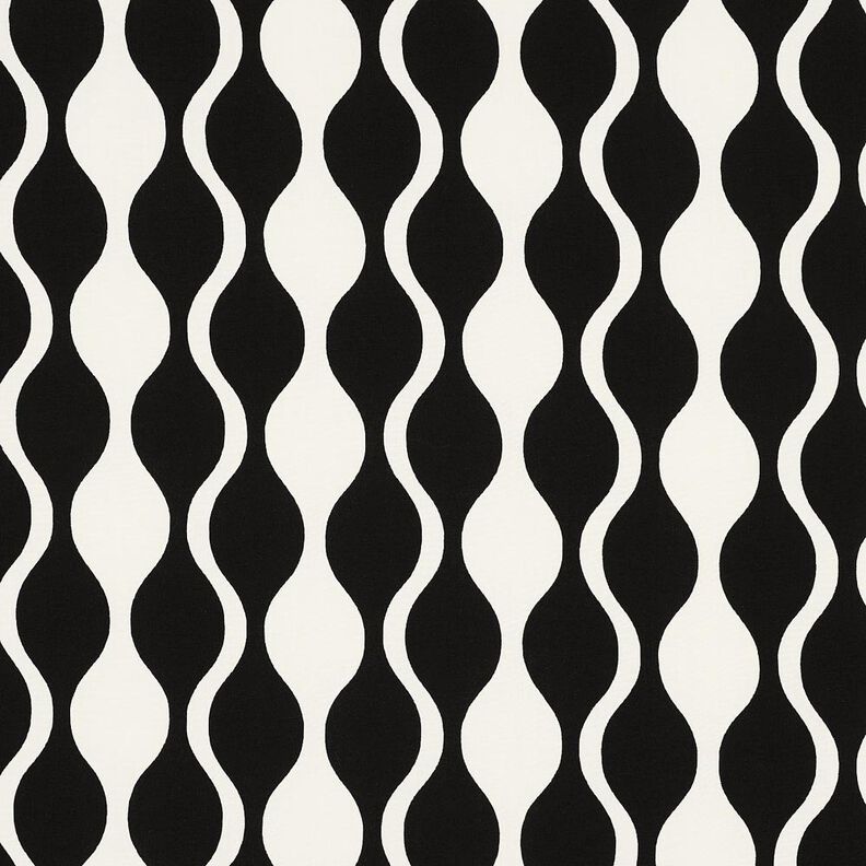 LENZING&trade; ECOVERO&trade; viskostyg retro &ndash; svart/vit,  image number 1