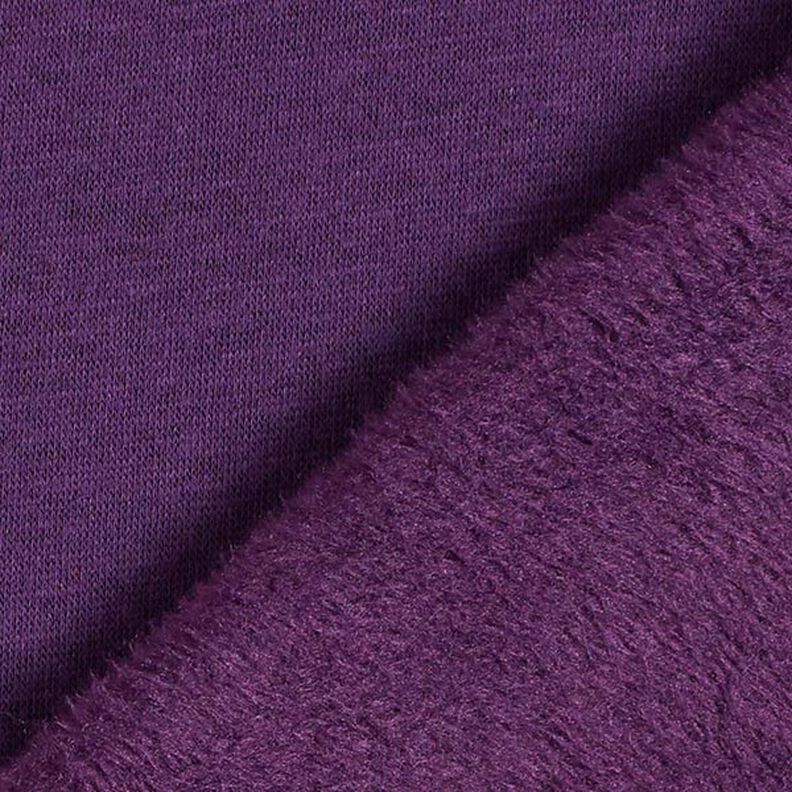 Alpfleece Mjuk sweat Enfärgat – aubergine,  image number 5