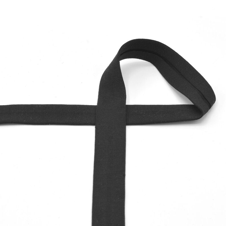 Snedslå Bomullsjersey [20 mm] – svart,  image number 2