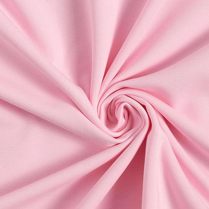 Lätt bomullssweat enfärgad – rosa,  image number 1