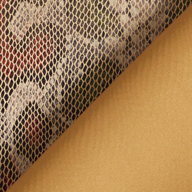 Ormlook i konstläder – beige/mörk-oliv,  image number 4