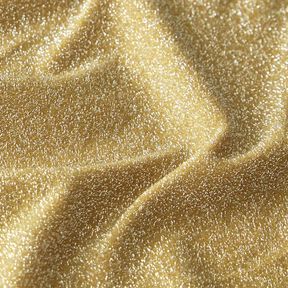 Jerseytyg Silverglitter Glamour – senap, 