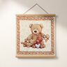 Dekorationstyg Gobelängstycke Teddybjörnar – beige,  thumbnail number 6
