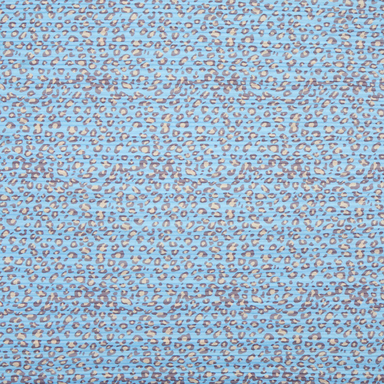 Plisserat leopardmönster – ljusblått,  image number 1